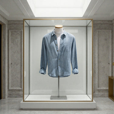 Camisa Richmond 100% de lino manga larga